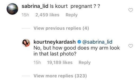 instagram kourtney kardashian