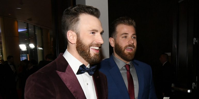 Chris Evans llevó a su hermano a los Golden Globes y no sabemos quién ...