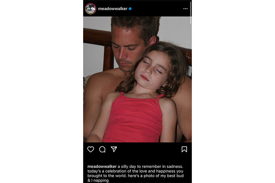 Paul Walker: siete años de su muerte y así lo recuerda su hija