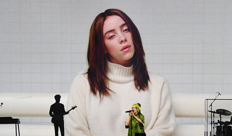 looks colores de pelo Billie Eilish