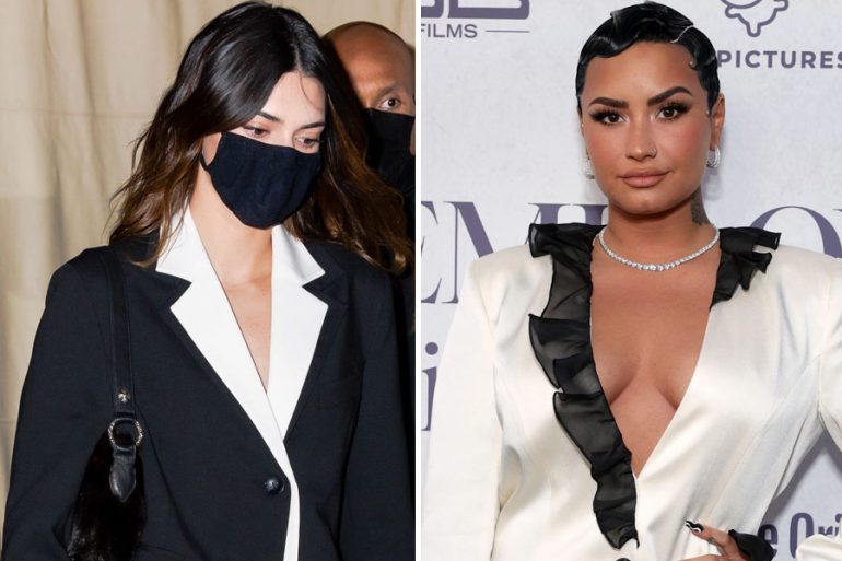 ¿Blazer sin pantalón? Demi Lovato y Kendall Jenner confirman que es una tendencia