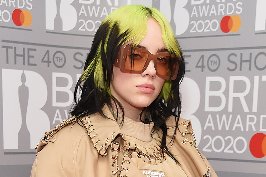 looks colores de pelo Billie Eilish