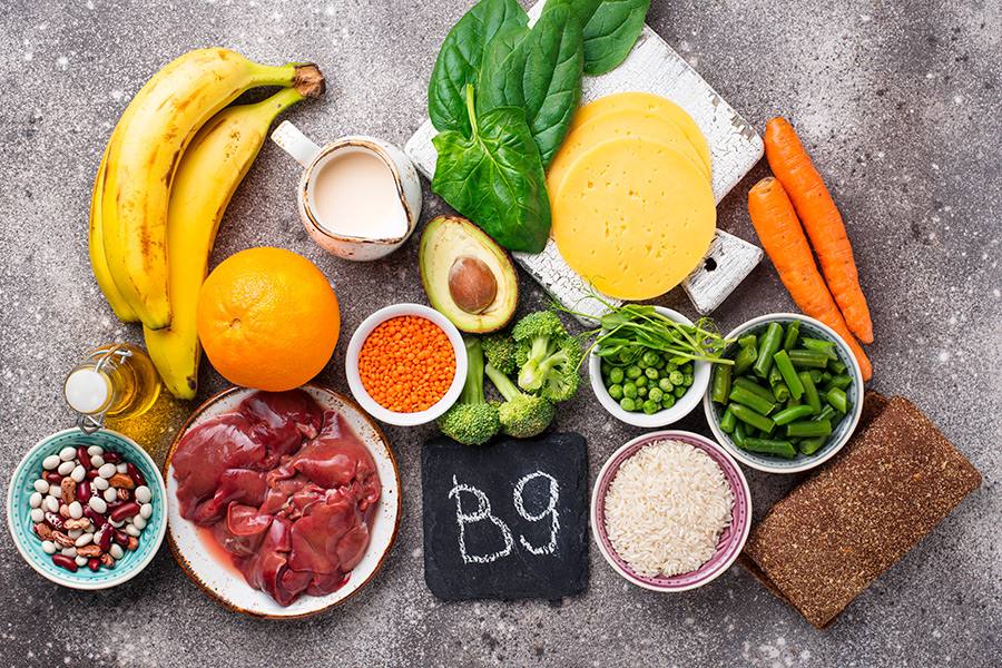 De dónde podemos obtener el ácido fólico o vitamina B9