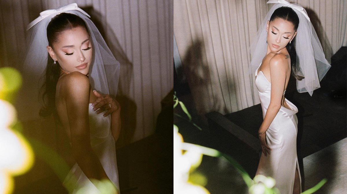 Ariana Grande como novia: el hermoso vestido Vera Wang