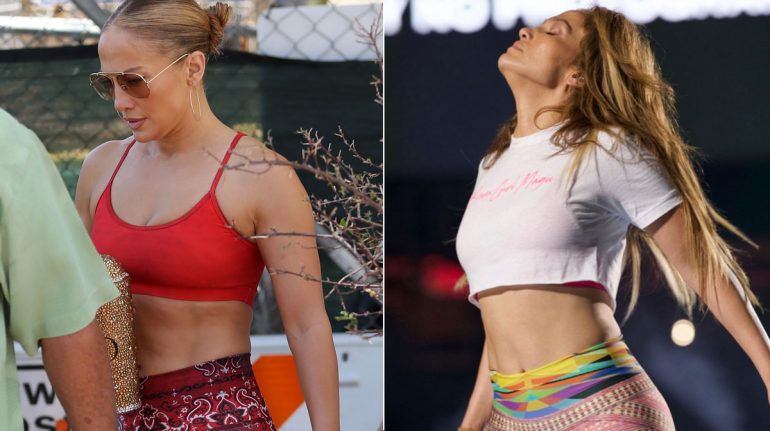Los ejercicios favoritos de Jennifer Lopez para marcar abdomen, según su entrenador
