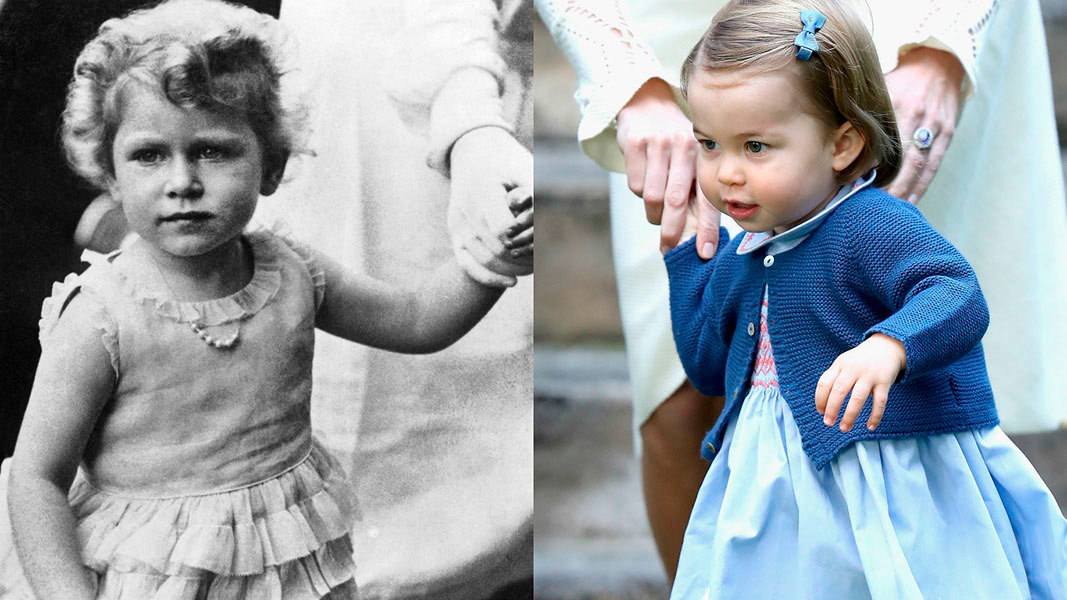 princesa Charlotte es igualita a su bisabuela la reina Isabel
