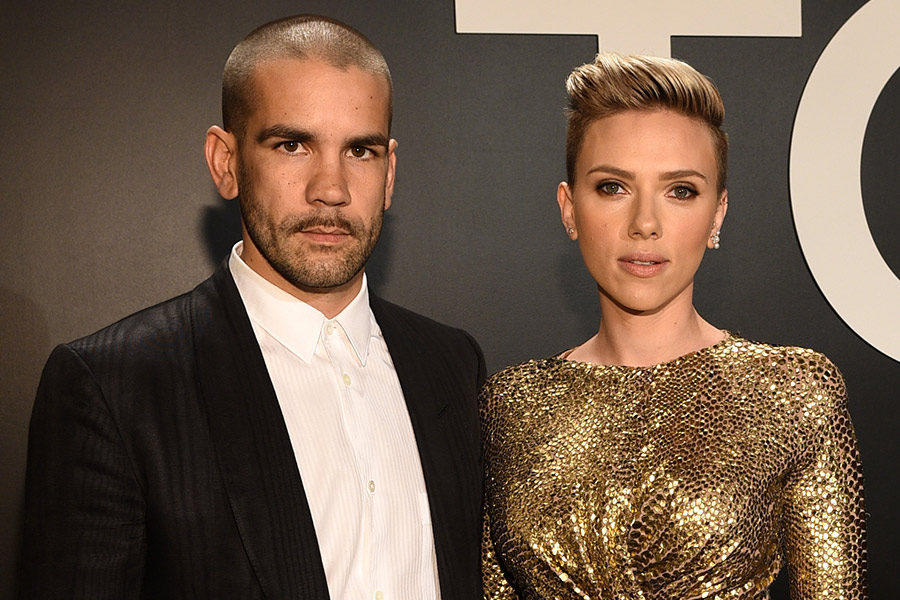 Scarlett y su ex marido Romain Dauriac