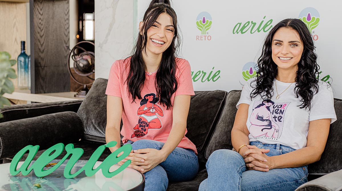 Aislinn Derbez y Barbara López presentan de la mano de Aerie “Pink October”, una campaña para un problema real