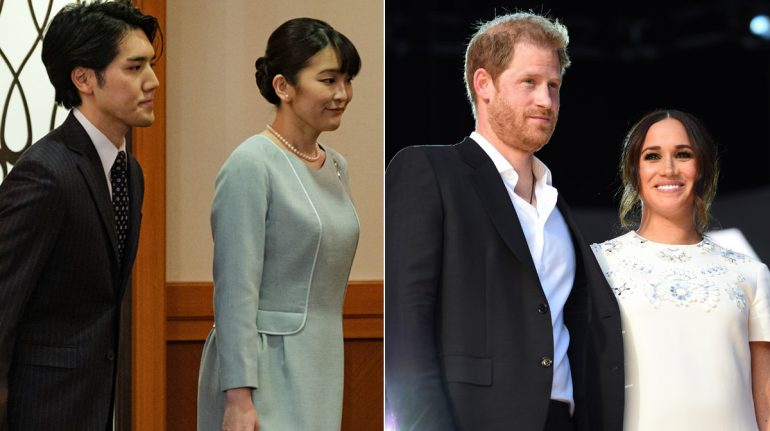 Recién casados, comparan a la princesa Mako de Japón y su esposo con Harry y Meghan Markle