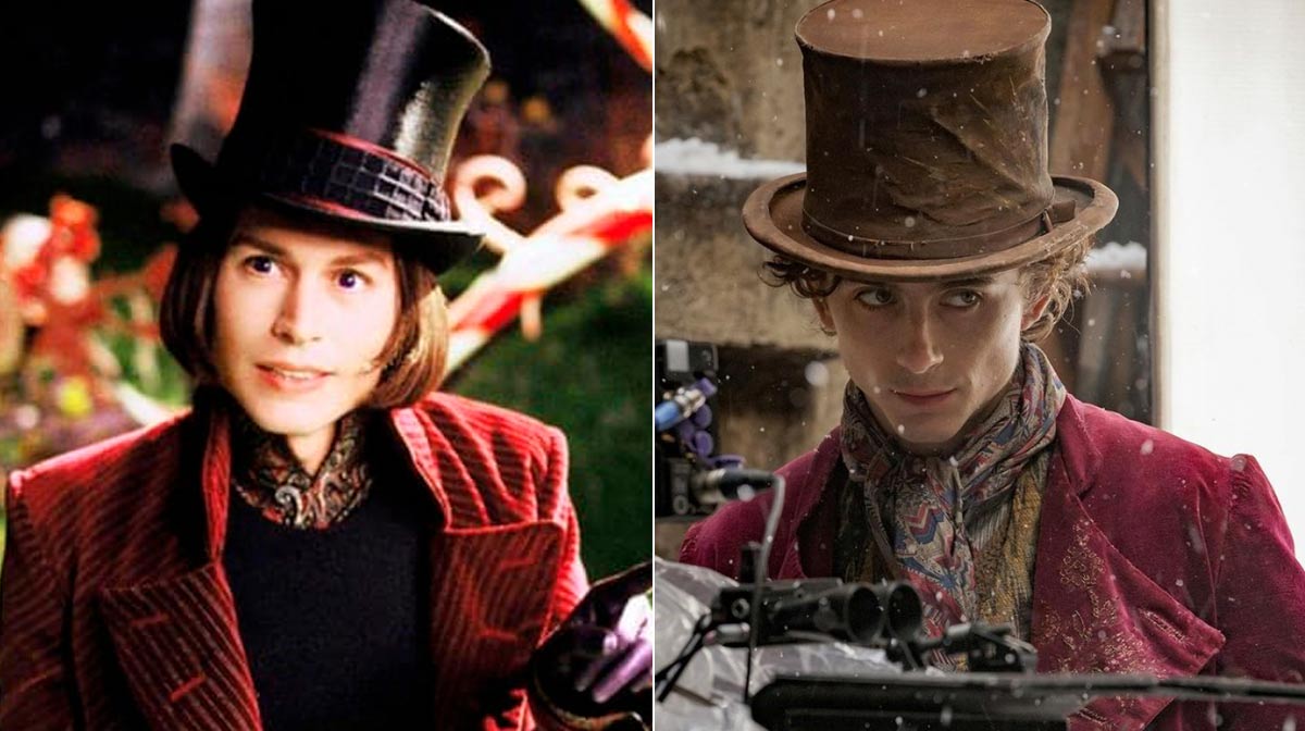 Timothée Chalamet es el nuevo Johnny Depp Wonka
