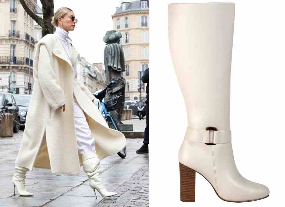 botas-blancas-hailey-bieber-abrigo-blanco