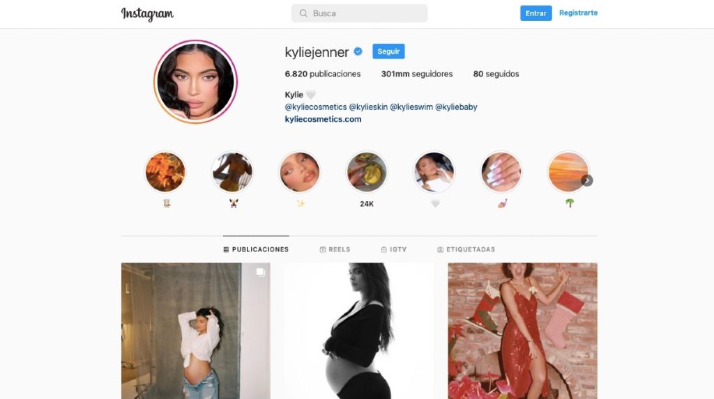 Kylie Jenner se convierte en la primera mujer en superar los 300 millones de seguidores en Instagram