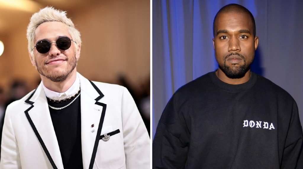 Pete Davidson defiende a Kim Kardashian con mensajes de texto a Kanye West