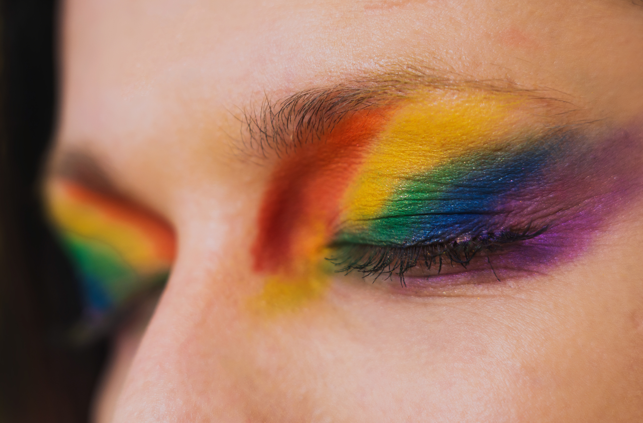orgullo lesbico lesbiana sombras color arcoiris